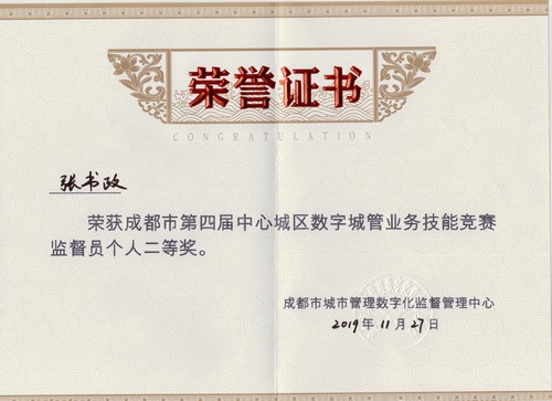 張書(shū)政個(gè)人二等獎2019